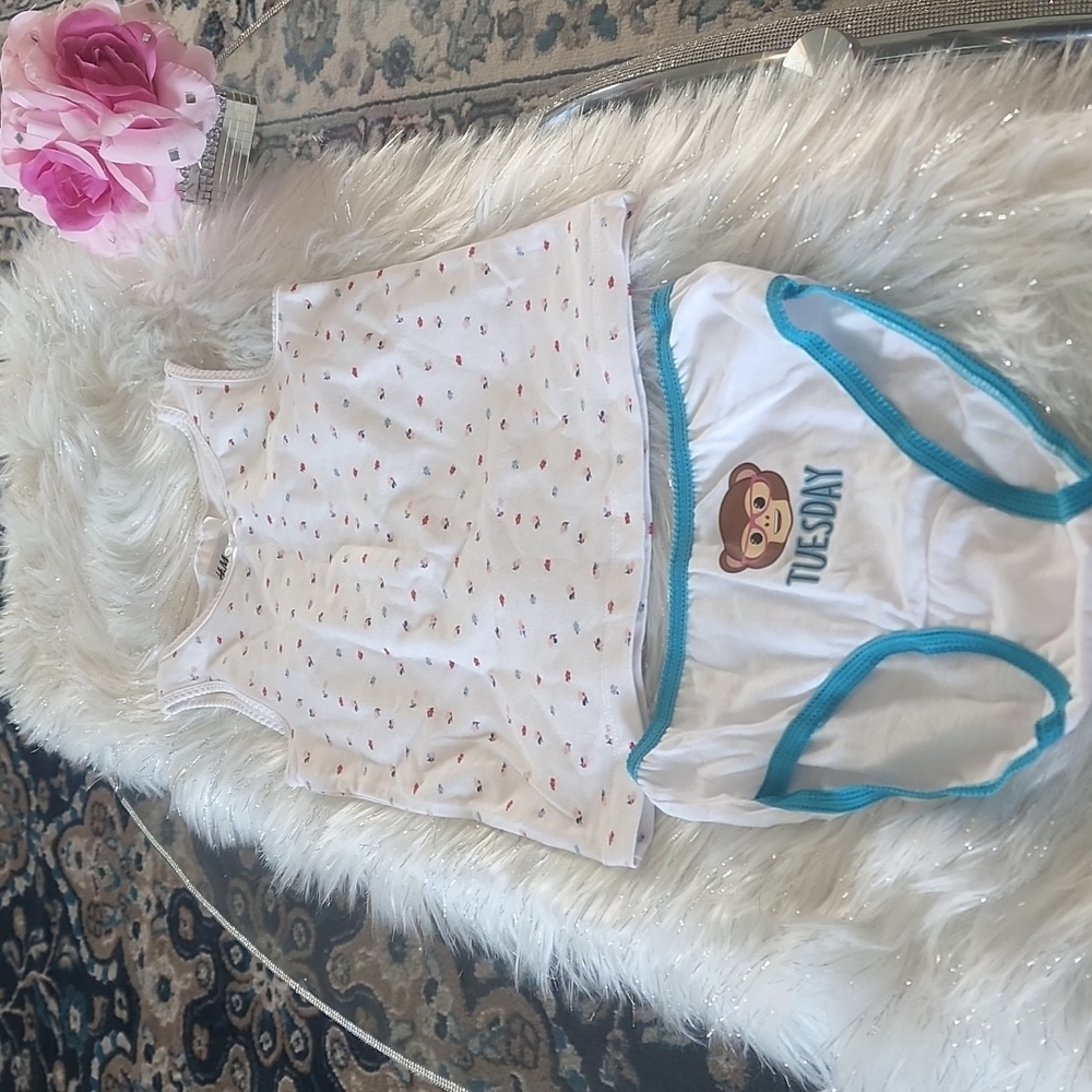 H&M little girls chemisole and pantie